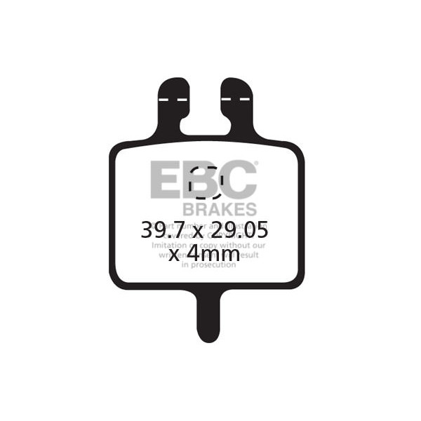 CFA309R - Klocki hamulcowe rowerowe (organiczne wyczynowe) EBC Brakes
