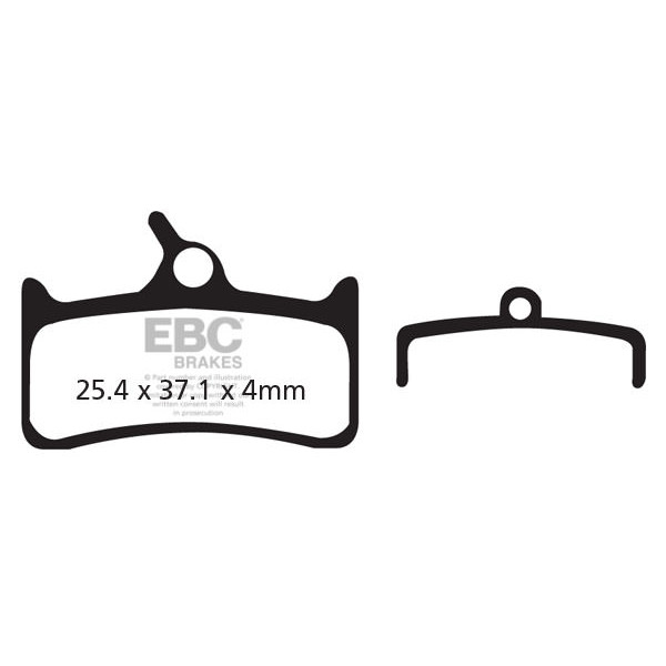 CFA310R - Klocki hamulcowe rowerowe (organiczne wyczynowe) EBC Brakes