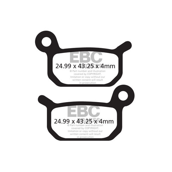 CFA325HH - Klocki hamulcowe rowerowe (spiekane) EBC Brakes