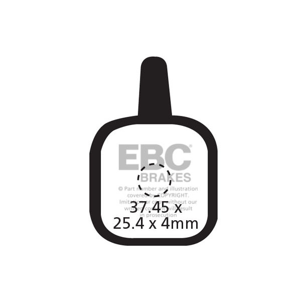 CFA330 - Klocki hamulcowe rowerowe (organiczne) EBC Brakes