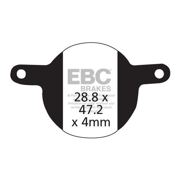 CFA331R - Klocki hamulcowe rowerowe (organiczne wyczynowe) EBC Brakes