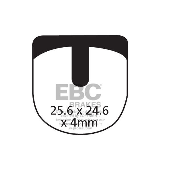 CFA332 - Klocki hamulcowe rowerowe (organiczne) EBC Brakes