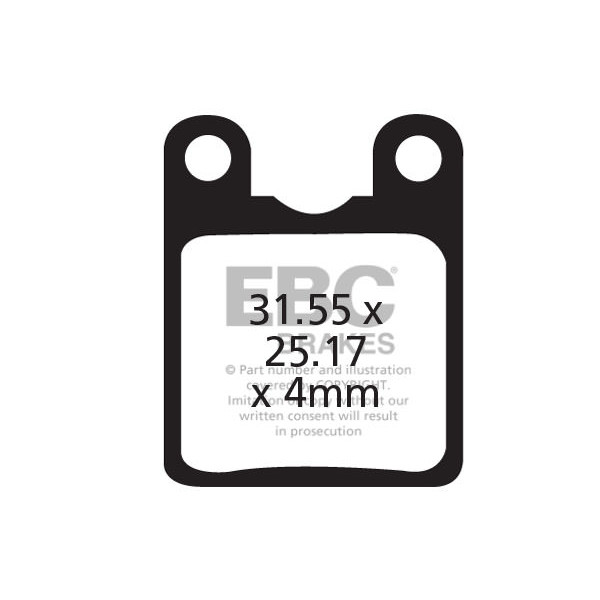 CFA333HH - Klocki hamulcowe rowerowe (spiekane) EBC Brakes