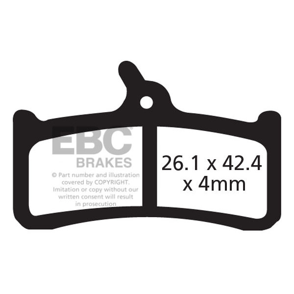 CFA359R - Klocki hamulcowe rowerowe (organiczne wyczynowe) EBC Brakes