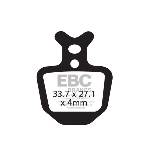CFA402R - Klocki hamulcowe rowerowe (organiczne wyczynowe) EBC Brakes