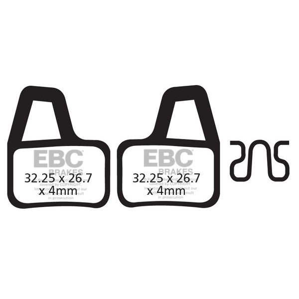 CFA404HH - Klocki hamulcowe rowerowe (spiekane) EBC Brakes