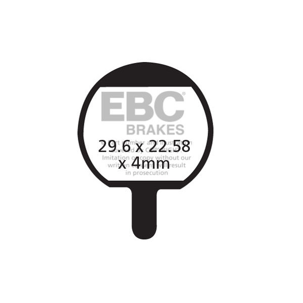CFA421R - Klocki hamulcowe rowerowe (organiczne wyczynowe) EBC Brakes