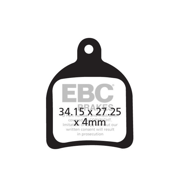 CFA422 - Klocki hamulcowe rowerowe (organiczne) EBC Brakes