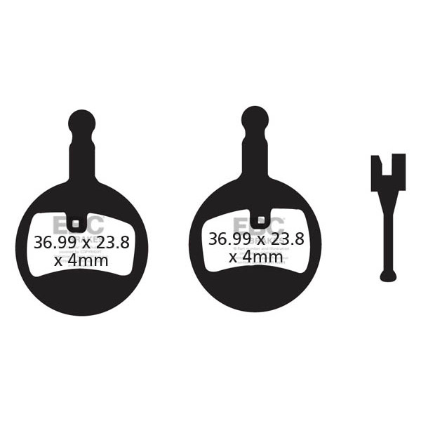 CFA439 - Klocki hamulcowe rowerowe (organiczne) EBC Brakes