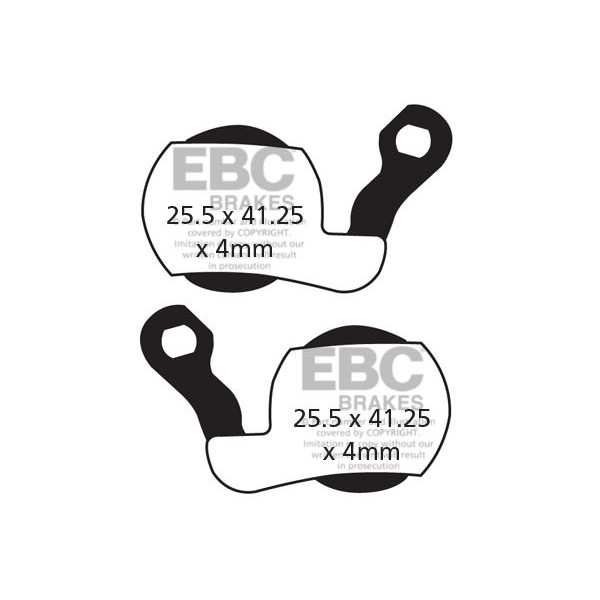 CFA449 - Klocki hamulcowe rowerowe (organiczne) EBC Brakes