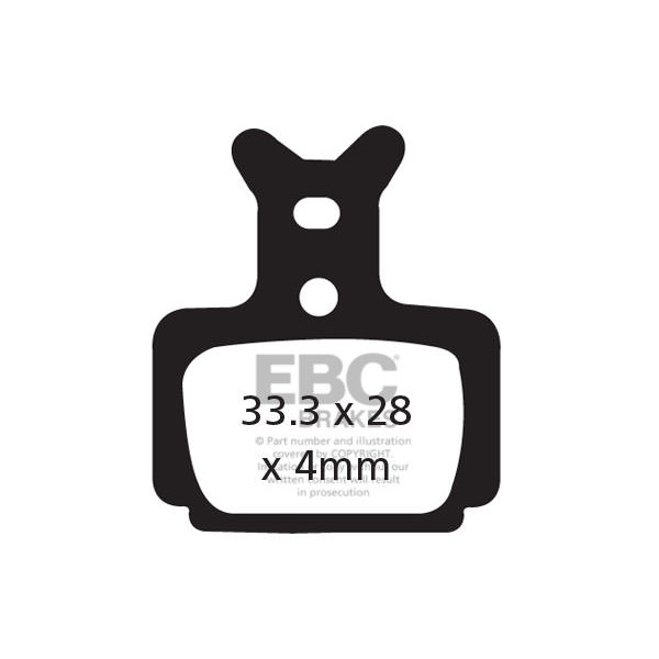 CFA470HH - Klocki hamulcowe rowerowe (spiekane) EBC Brakes