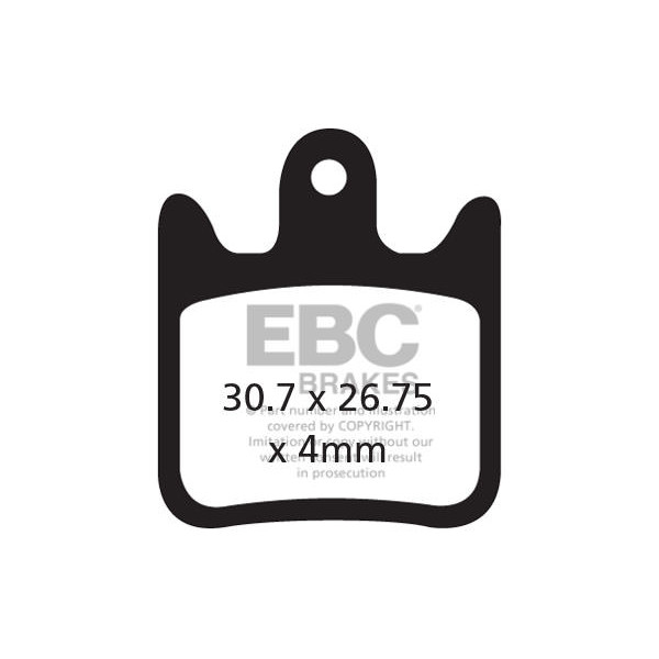 CFA487R - Klocki hamulcowe rowerowe (organiczne wyczynowe) EBC Brakes