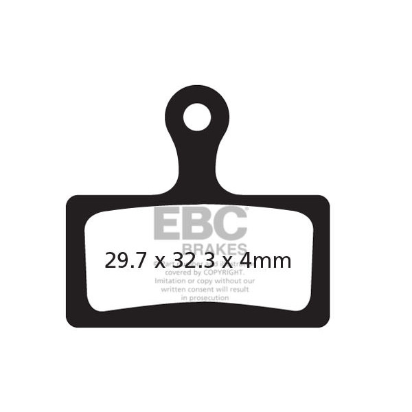 CFA614R - Klocki hamulcowe rowerowe (organiczne wyczynowe) EBC Brakes