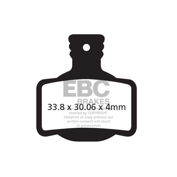 CFA619 - Klocki hamulcowe rowerowe (organiczne) EBC Brakes