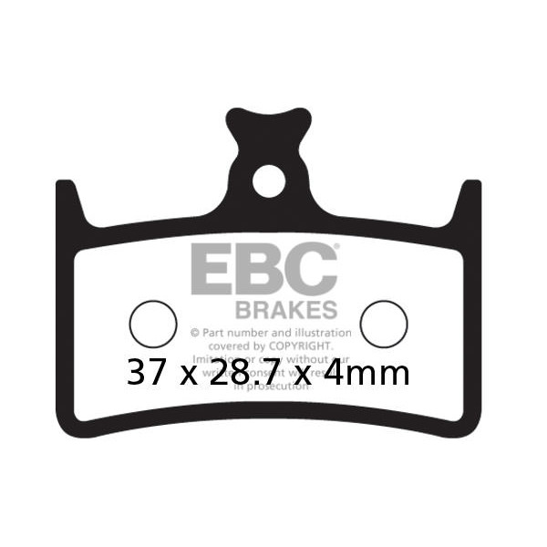 CFA647 - Klocki hamulcowe rowerowe (organiczne) EBC Brakes