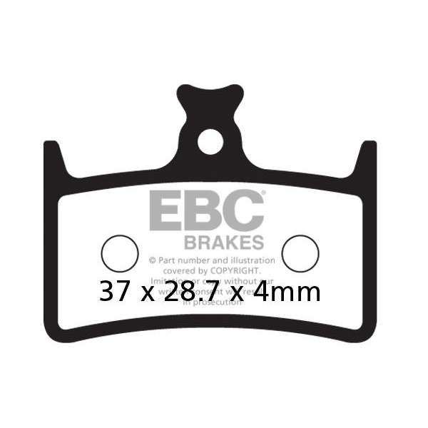 CFA647R - Klocki hamulcowe rowerowe (organiczne wyczynowe) EBC Brakes