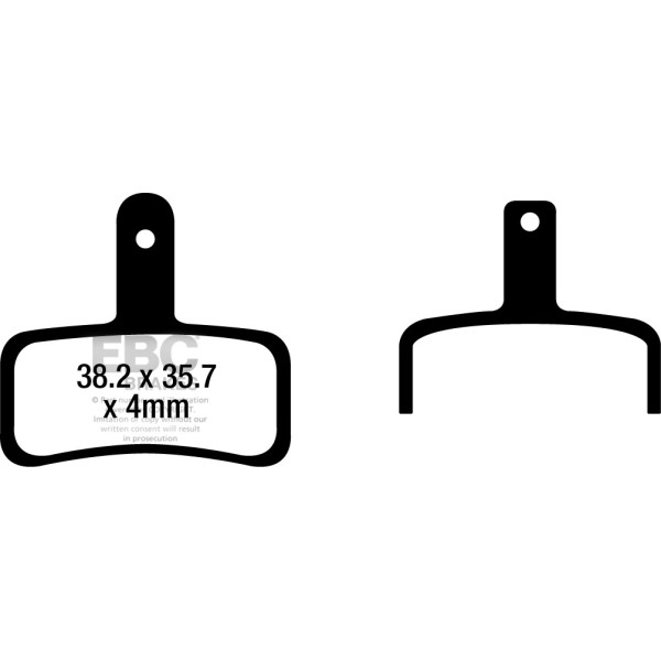 CFA695HH - Klocki hamulcowe rowerowe (spiekane) EBC Brakes