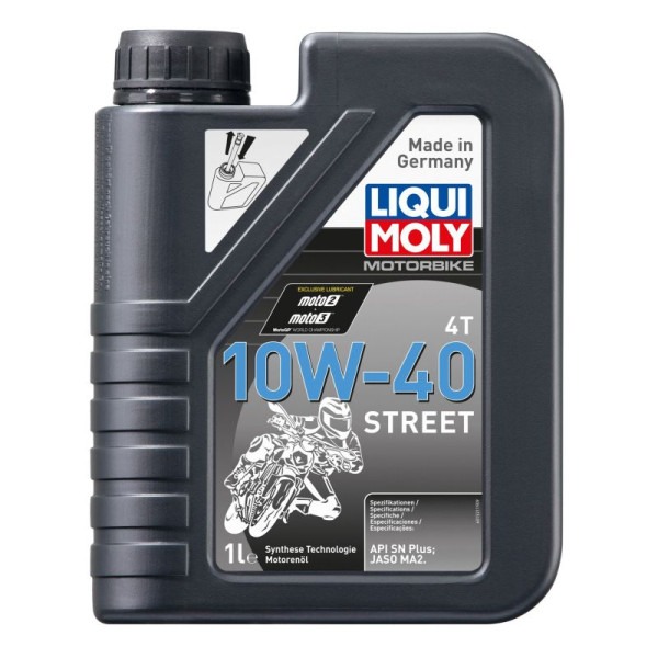 LIQUI MOLY Olej silnikowy półsyntetyczny do motocykli 10W40 Street 4T 1 litr