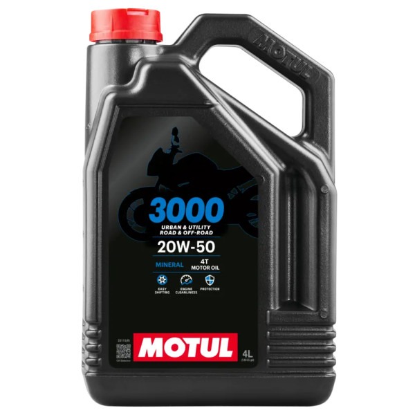 MOTUL Olej silnikowy 3000 20W50 4T mineralny 4L (107319)
