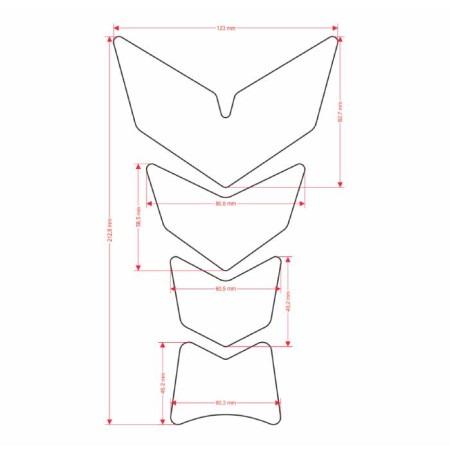 Tankpad zabezpieczenie zbiornika, osłona ONEDESIGN CGMOONFP kolor: carbon