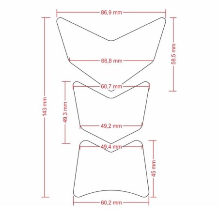 Tankpad zabezpieczenie zbiornika, osłona ONEDESIGN CGMOONFSP kolor: carbon