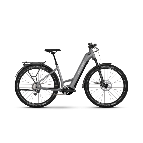 Rower elektryczny e-bike HAIBIKE TREKKING 7 - LOW grey/white