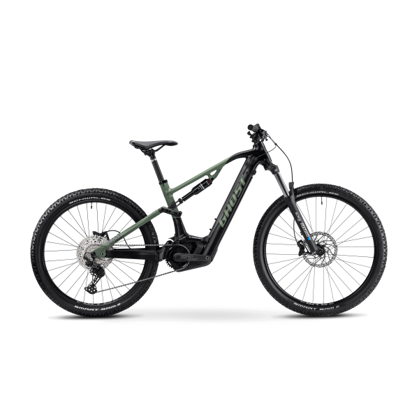 Rower elektryczny e-bike GHOST E-ASX 130 Essential black/light kaki - matt