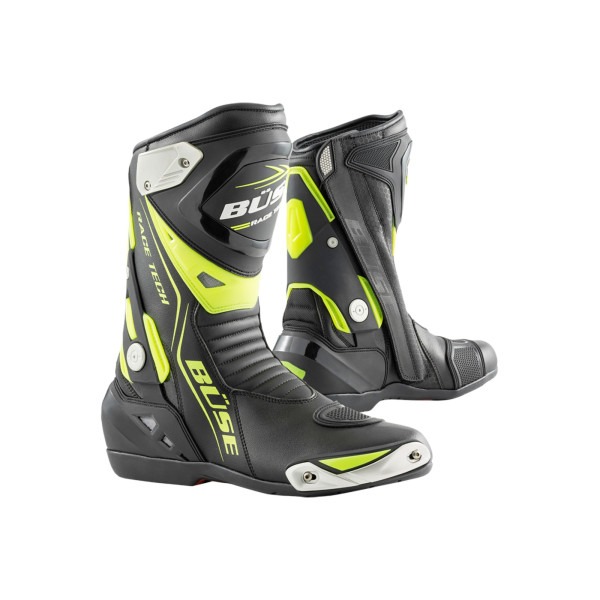 Buty motocyklowe BUSE GP RACE TECH czarno-neonowe