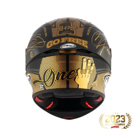 Kask Motocyklowy SUOMY S1-XR GP PECCO WORLD CHAMPION 2023 GOLD LIMITED EDITION / E06-FIM