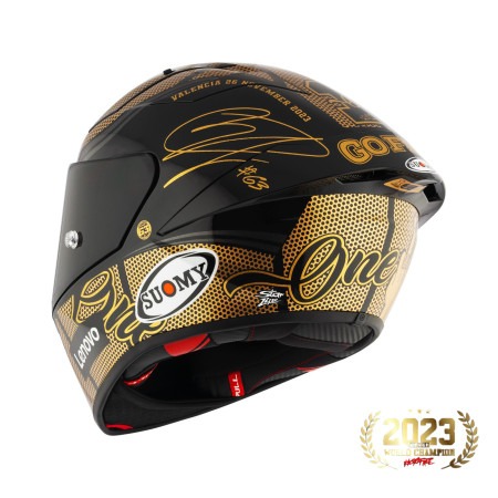 Kask Motocyklowy SUOMY S1-XR GP PECCO WORLD CHAMPION 2023 GOLD LIMITED EDITION / E06-FIM