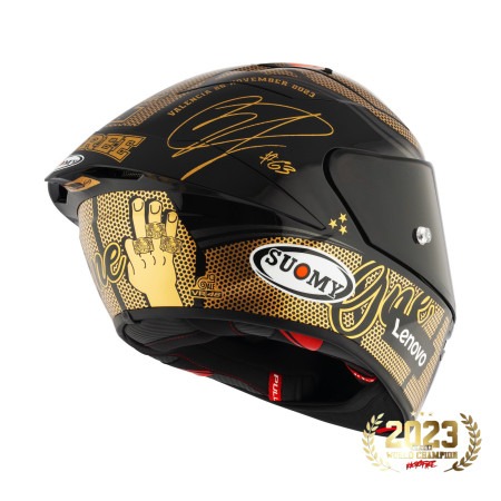 Kask Motocyklowy SUOMY S1-XR GP PECCO WORLD CHAMPION 2023 GOLD LIMITED EDITION / E06-FIM