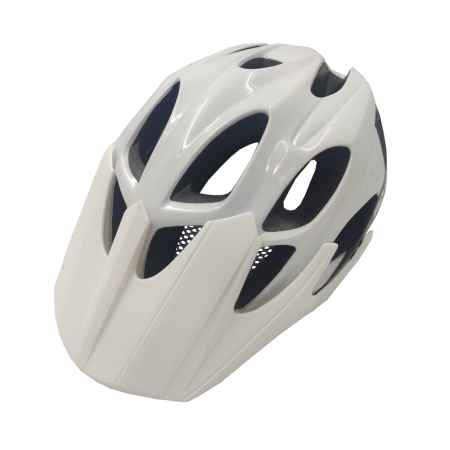 Kask rowerowy ROXAR MTB white black + Lampka ROXAR LED