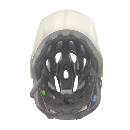 Kask rowerowy ROXAR MTB white black + Lampka ROXAR LED