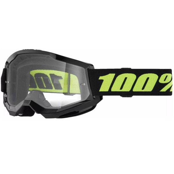 Gogle motocyklowe rowerowe MTB ATV STRATA 2 SOLAR ECLIPSE - 100% transparentne