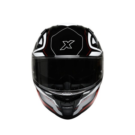 Kask Motocyklowy ROXAR BAYAMO EVO RACE Czarny/ biały/ czerwony