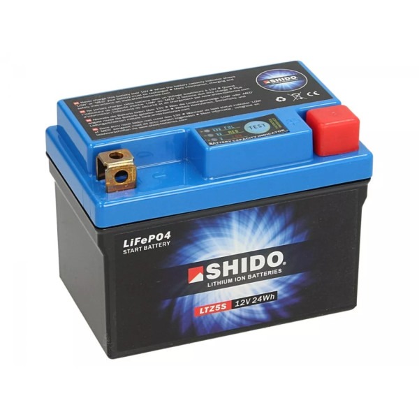 SHIDO Akumulator Litowo Jonowy LTX5L-BS 12V 1.6Ah 95A