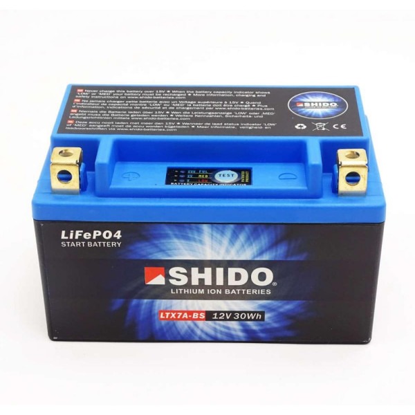 SHIDO Akumulator Litowo Jonowy LTX7A-BS 12V 2.4Ah 150A