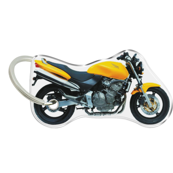 Brelok na klucze ONEDESIGN dwustronny, wypukły PF22P Honda Hornet giallo