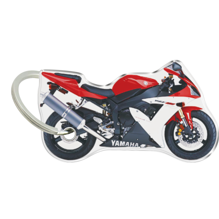 Brelok na klucze ONEDESIGN dwustronny, wypukły PF23P Yamaha R1 rosso