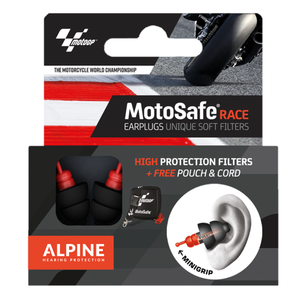 ALPINE zatyczki/stopery do uszu MotoSafe® Race – MotoGP™