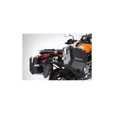 KUFRY BOCZNE SUZUKI DL650 VSTROM 2012 - czarne aluminiowe - OUTLET