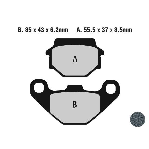 Klocki hamulcowe EBC FA067/2 (kpl. na 1 tarcze)