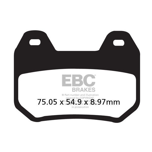 Klocki hamulcowe EBC FA304V V-PAD (kpl. na 1 tarcze)