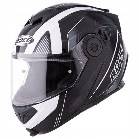 Kask motocyklowy ROCC 881 czarno-biały