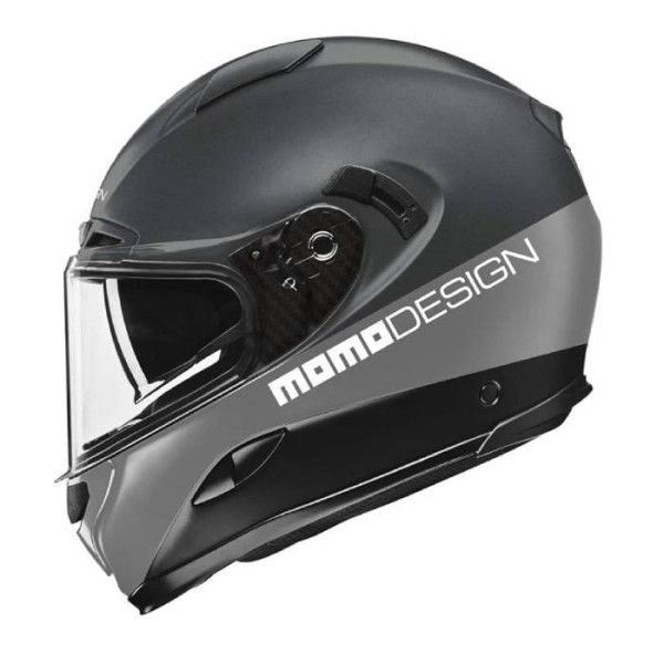 Kask motocyklowy MOMO HORNET (MONO Titanium Frost / Silver / Black / White)