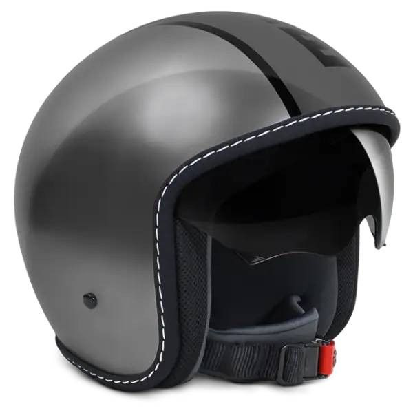 Kask motocyklowy JET MOMO BLADE Metaliczny Antracyt / Czarny