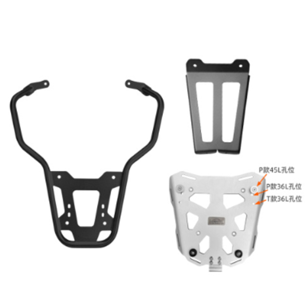 LOBOO Uchwyt kufra centralnego (wersja rozszerzona) VESPA-150/300