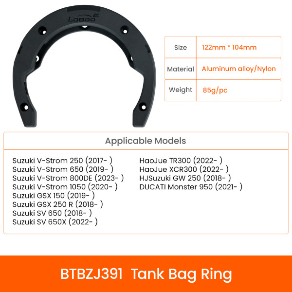 LOBOO Uchwyt Tank Bag SUZUKI, DUCATI