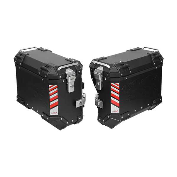 LOBOO PIKE Kufry boczne czarne 35+30L