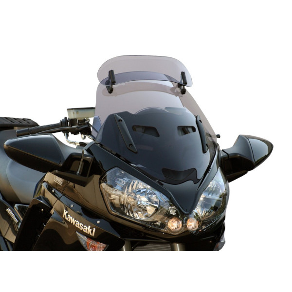 Szyba motocyklowa MRA KAWASAKI GTR 1400, ZGT40A/ZGT40C, 2007-2014, forma VTM, przyciemniana